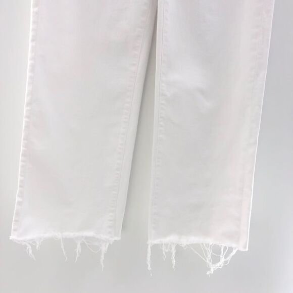 L'agence Danica High-rise Wide-leg Jeans in Blanc 27 - Picture 4 of 12